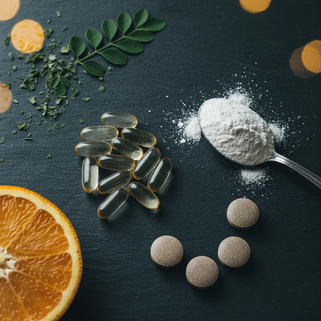 Naturliga ingredienser - magnesium, selen, vitamin C